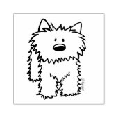 ©️ Kim Niles KiniArt Westie Rubber Briefmarke Gummistempel (Prägung)