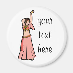 Kim Pink Belly Dancer Magnet