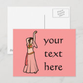 Kim Pink Bly Dancer Postkarte (Vorne/Hinten)