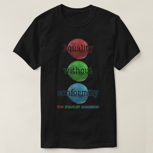 Kim Stanley Robinson Red Green Blue Mars Sci-Fi. S T-Shirt (Design vorne)