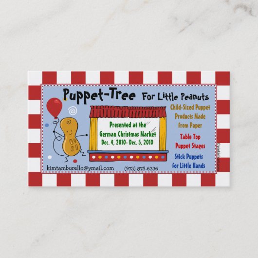 Kim u. Jerry-Erdnuss-Visitenkarte Visitenkarte (Vorderseite)