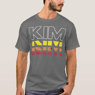Kim Vorname Lustig Vintage Sonnenuntergang Kim lus T-Shirt