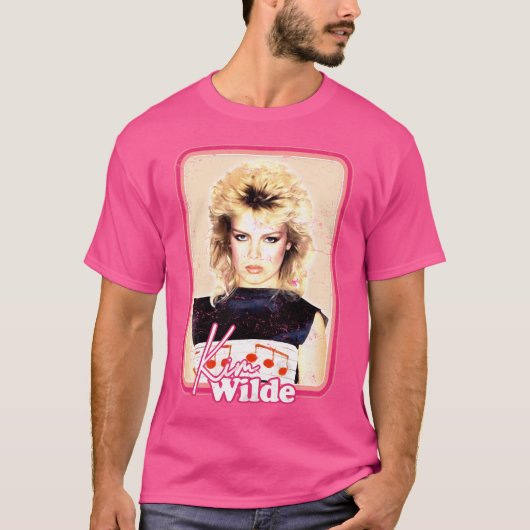 Kim Wilde 80er Ästhetische Fanart Design (1) T-Shirt (Vorderseite)