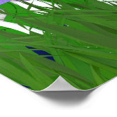 Kimaria-Fee über Pilze mit Schmetterlingsdruck Poster (Ecke)