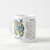 Kimball Familien-Wappen Tasse (Vorderseite Links)