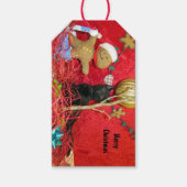Kimbas Weihnachtsbaum - Kat /Kitten Geschenketiket Geschenkanhänger (Vorderseite)
