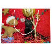 Kimbas Weihnachtsbaum - Kat /Kitten Große Geschenk Geschenktüte (Vorderseite)