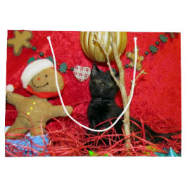 Kimbas Weihnachtsbaum - Kat /Kitten Große Geschenk Geschenktüte