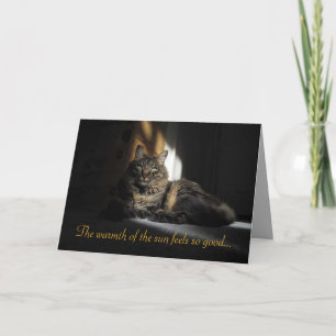 Kimber Cat Slivers of Sunlight I Liebe You Card Karte
