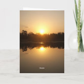 Kimberley Sunset Birthday Card Karte (Rückseite)