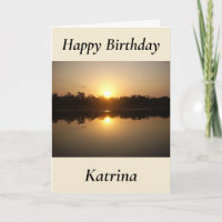 Kimberley Sunset Birthday Card