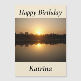 Kimberley Sunset Magnetic Birthday Card Magnetkarte