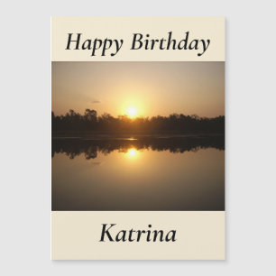 Kimberley Sunset Magnetic Birthday Card Magnetkarte