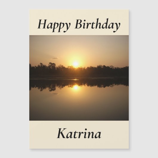 Kimberley Sunset Magnetic Birthday Card Magnetkarte (Vorderseite)