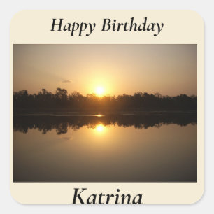 Kimberley Sunset Quadratischer Aufkleber