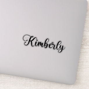 Kimberly Name - Handgeschriebene Kalligrafie Aufkleber