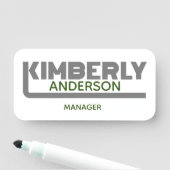 Kimberly Name Tag Namensschild (Beispiel)