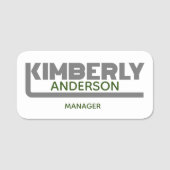 Kimberly Name Tag Namensschild (Vorderseite)