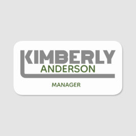 Kimberly Name Tag Namensschild