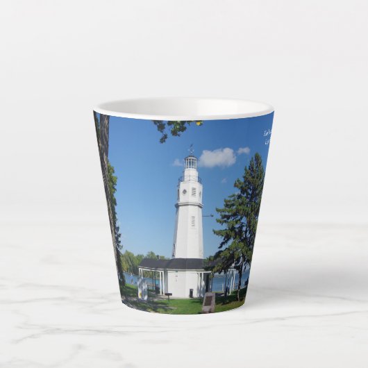 Kimberly Point Lighthouse latte glass Milchtasse (Vorderseite)