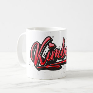 Kimberly red Heart Graffiti Tasse Kaffeetasse