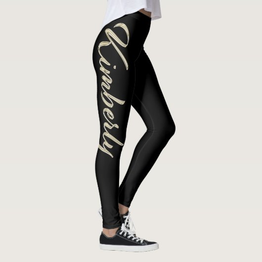 Kimberly white gold Handwriting Hose Leggings (Rechts)