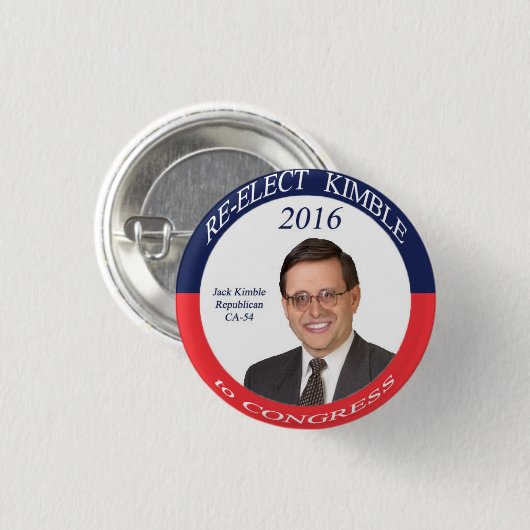 Kimble 2016 Kampagnen-Knopf Button (Vorne & Hinten)