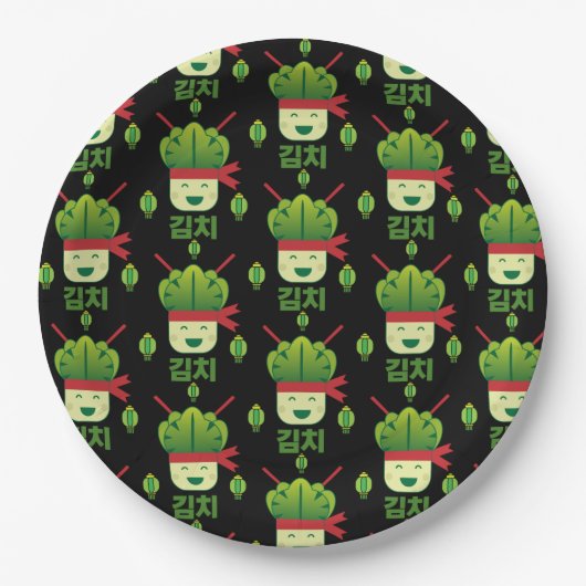 Kimchi Asian Food Pappteller (Vorderseite)