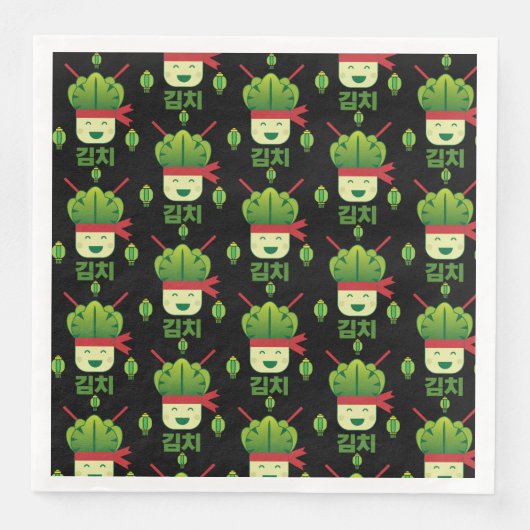 Kimchi Asian Food Serviette (Vorderseite)