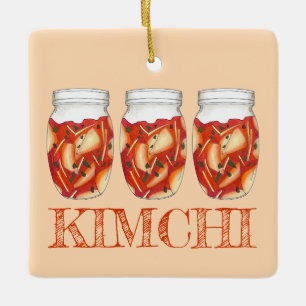 Kimchi Fermented Cabbage Koreanische Küche Keramikornament
