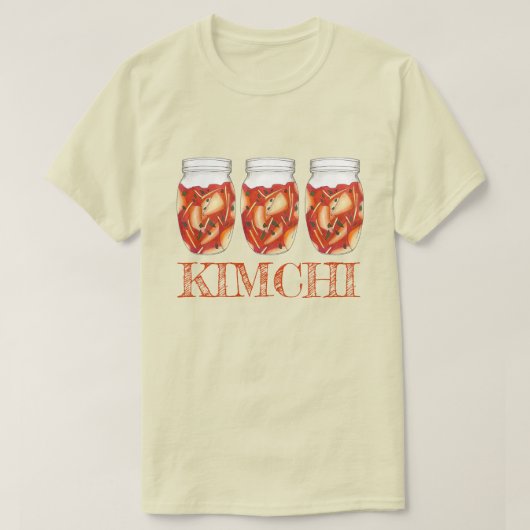 Kimchi Fermented Cabbage Koreanische Küche T-Shirt (Design vorne)