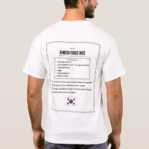 Kimchi-Fried-Rice-Rezept-T-Shirt Koreanisches Co T-Shirt