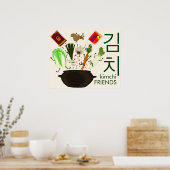 Kimchi Friends Poster (Küche)