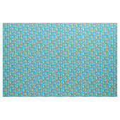 Kimchi Ingredients Watercolor Pattern Blau Stoff (Yard (91,4 cm))