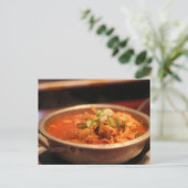 Kimchi Jjigae (Suppe) Postkarte (Stehend Vorderseite)