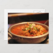 Kimchi Jjigae (Suppe) Postkarte (Vorne/Hinten)