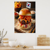 Kimchi Kick Burger 24 x 36 Poster (Küche)