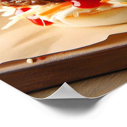 Kimchi Kick Burger Poster (Ecke)