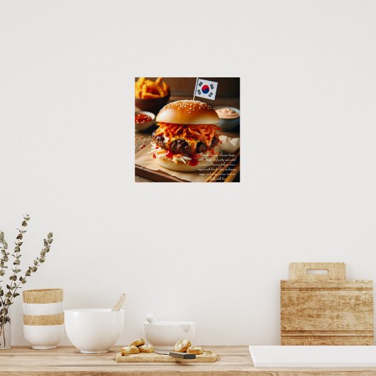 Kimchi Kick Burger Poster (Küche)
