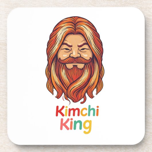 Kimchi King Getränkeuntersetzer (Vorderseite)