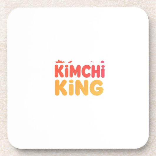Kimchi King Getränkeuntersetzer (Vorderseite)