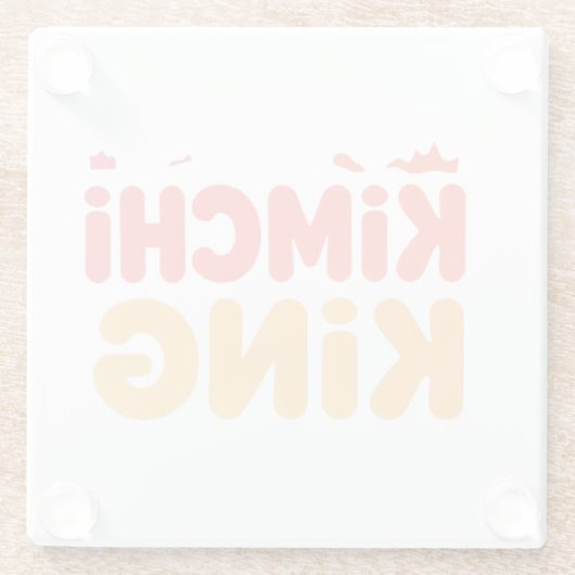 Kimchi King Glasuntersetzer (Rückseite)