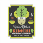 Kimchi Kitchen Zuhause Made Food Aufkleber (Vorderseite)