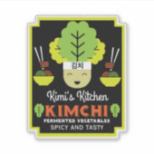 Kimchi Kitchen Zuhause Made Food Aufkleber (Vorderseite)