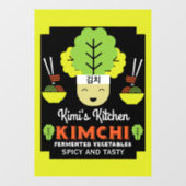 Kimchi Kitchen Zuhause Made Food Fensteraufkleber (Blatt)