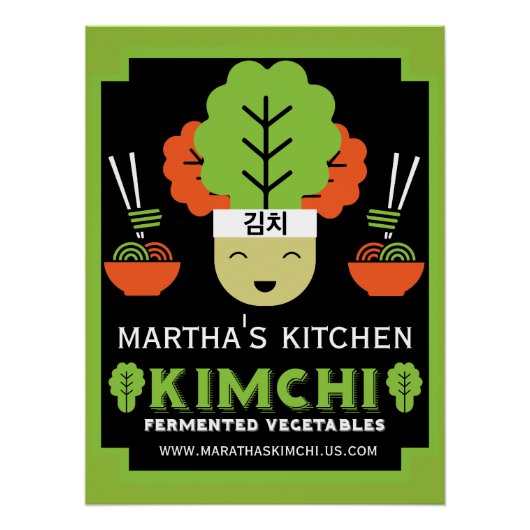 Kimchi Kitchen Zuhause Made Food Poster (Vorderseite)