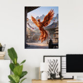 Kimchi Phönix steigend Poster (Heimbüro)