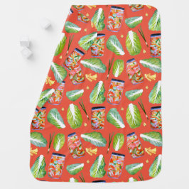 Kimchi Zutaten Geruchliche Fermentation Wasserfarb Babydecke