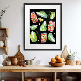 Kimchi Zutaten Pinacotecie Poster