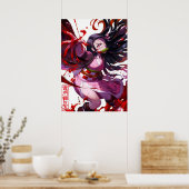 Kimetsu no Yaiba Nezuko Poster (Küche)